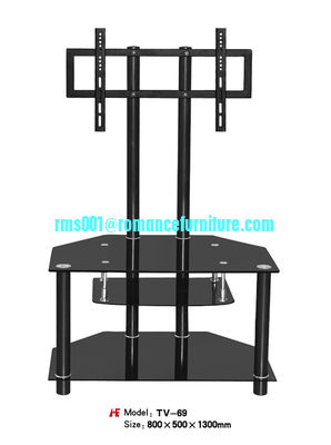 hot bending glass and stainless legs TV stand TV-69