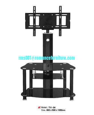 hot bending glass and stainless legs TV stand TV-54