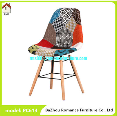 nuevo diseño de tela eames silla con patas de madera PC614