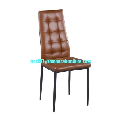 PU leather /powder coating legs dining chair C1808
