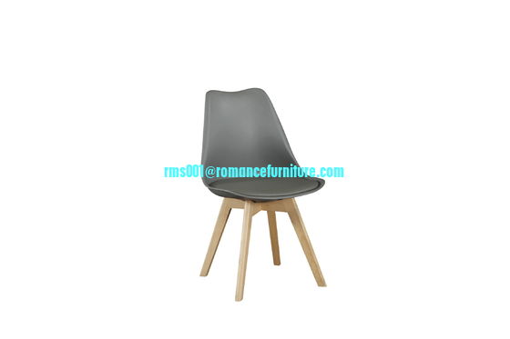 Silla de PP con cojín/piernas de madera silla de comedor PC608