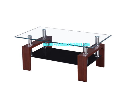 Mesa de té de vidrio templado en oferta A057-1