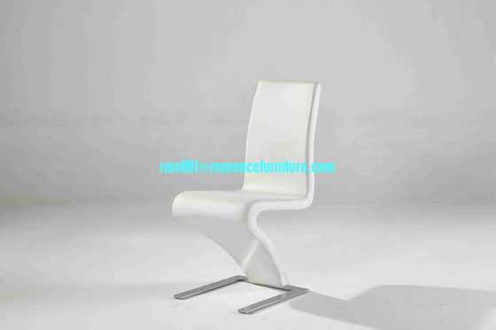 Silla de comedor de alta calidad de PU/cromo con piernas C021