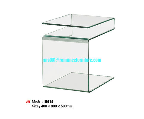 large hot bending glass coffee table wood legs coffee table center table B614