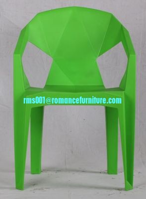 Silla de comedor de ocio de plástico con diseño elegante y tejido, silla apilable 618