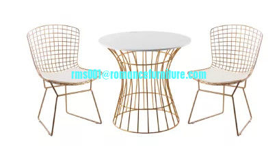 silla de ocio de metal con cojín TX001