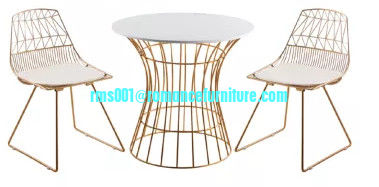 Silla de ocio de metal con cojín TX002