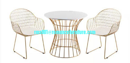 Silla de ocio de metal con cojín TX004