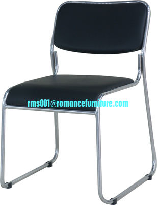 Asiento de PU/ silla de rodadura cromada con patas de acero PC115