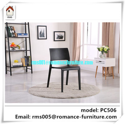 Silla de plástico apilable diseño moderno silla de comedor con diferentes colores silla de comedor PC506
