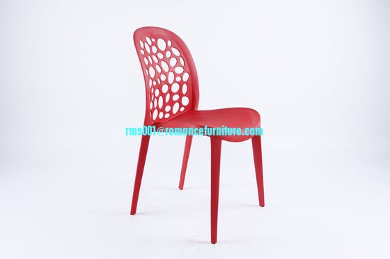 Silla de plástico blanca apilable para restaurante en oferta PC107