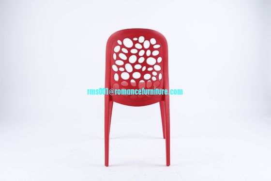 Silla de plástico blanca apilable para restaurante en oferta PC107