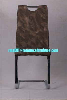 Silla de comedor moderna de diseño nuevo en forma de Z de cuero negro C1605