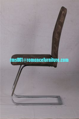 Silla de comedor moderna de diseño nuevo en forma de Z de cuero negro C1605