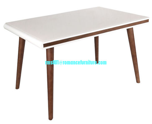 Mesa de comedor de MDF blanco T601