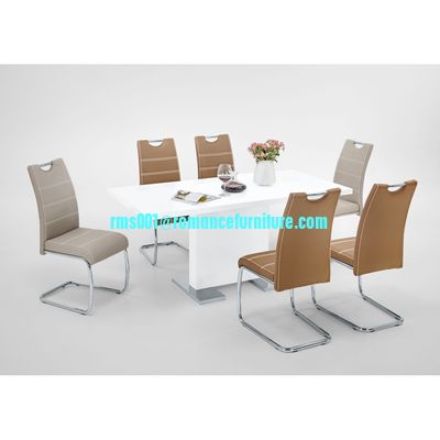 piernas cromadas/silla de PU silla de comedor C5022