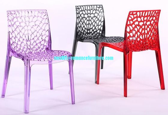 Restaurante de venta caliente silla de plástico blanca apilada silla de banquete PC635-1