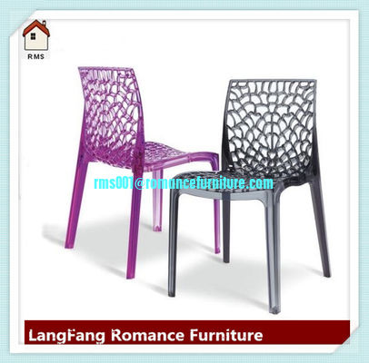 Restaurante de venta caliente silla de plástico blanca apilada silla de banquete PC635-1