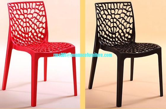 Restaurante de venta caliente silla de plástico blanca apilada silla de banquete PC635-1