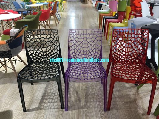 Restaurante de venta caliente silla de plástico blanca apilada silla de banquete PC635-1