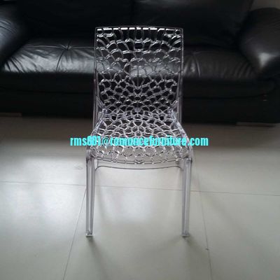 Restaurante de venta caliente silla de plástico blanca apilada silla de banquete PC635-1