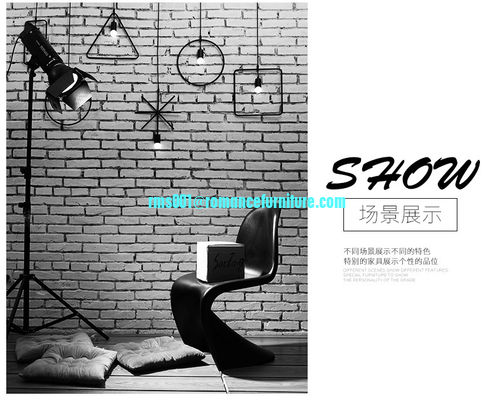 silla de bistró de plástico apilable para muebles de hogar, silla de ocio PC632