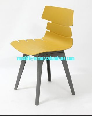 silla de diseño elegante plástico silla de comedor pp colorida silla de ocio PC672
