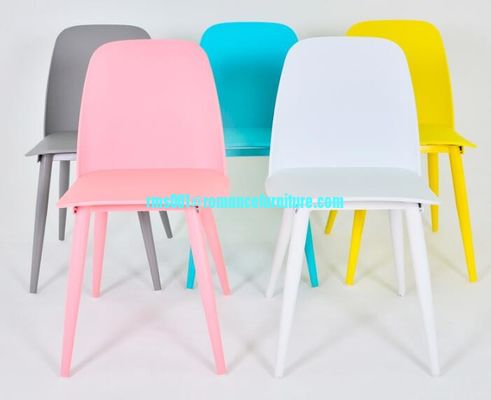 Silla de plástico de diseño moderno, silla de exterior, silla de ocio, colorida PC675