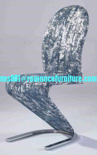 Venta caliente silla de comedor de cuero negro de alta calidad C1702