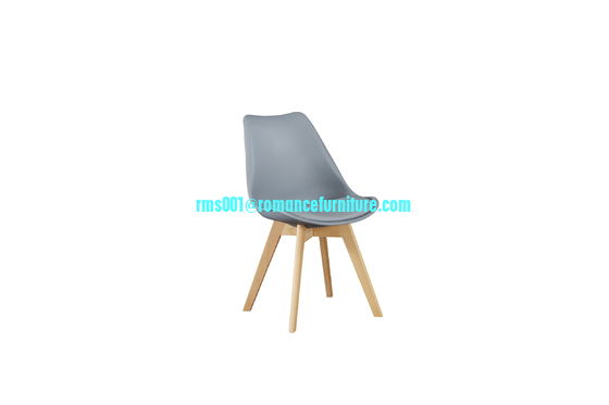 Silla de PP con cojín/piernas de madera silla de comedor PC608