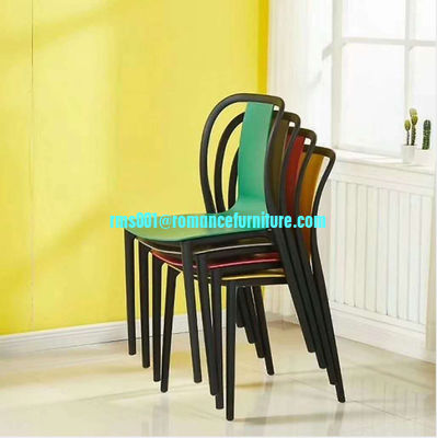 Venta caliente silla de comedor de alta calidad de PP silla de ocio apilable silla de comedor PC753