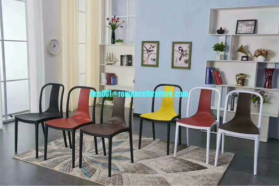 Venta caliente silla de comedor de alta calidad de PP silla de ocio apilable silla de comedor PC753