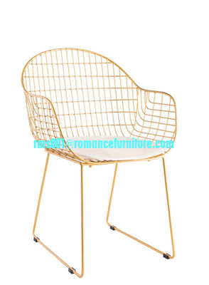 Silla de ocio de metal con cojín TX004