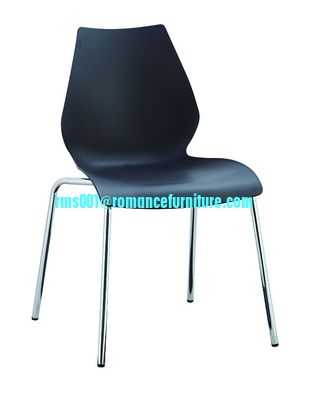 Venta caliente restaurante silla de plástico blanca apilada PC105-1